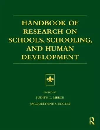 Handbook of Research on Schools, Schooling and Human Development cover