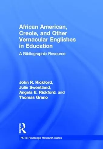 African American, Creole, and Other Vernacular Englishes in Education cover