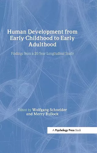 Human Development from Early Childhood to Early Adulthood cover