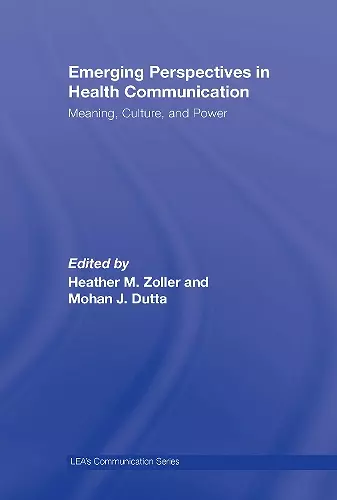 Emerging Perspectives in Health Communication cover