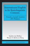 International English in Its Sociolinguistic Contexts cover