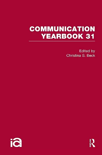 Communication Yearbook 31 cover