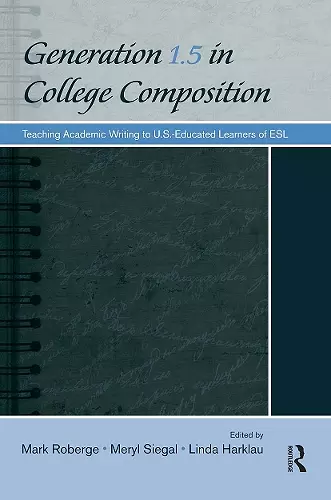 Generation 1.5 in College Composition cover