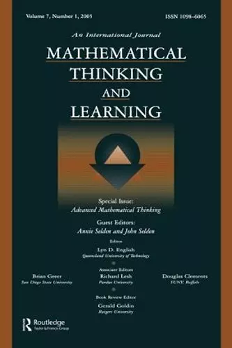 Advanced Mathematical Thinking cover