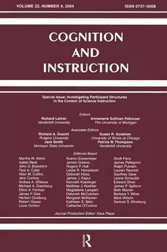 Investigating Participant Structures in the Context of Science Instruction cover