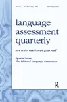 The Ethics of Language Assessment cover