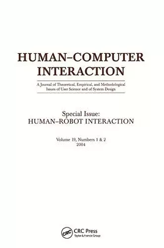 Human-robot Interaction cover