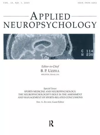 Sports Medicine and Neuropsychology cover