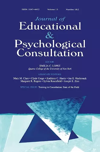 Training in Consultation cover