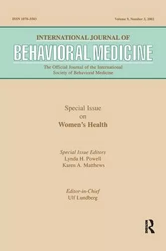 -Special Issue on Women's Health cover