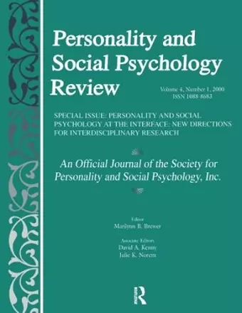 Personality and Social Psychology at the Interface cover