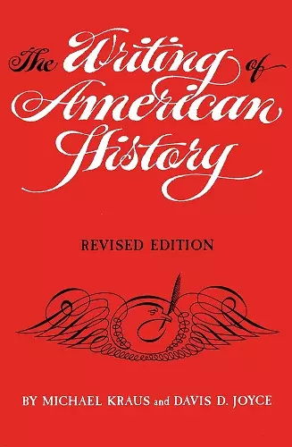 The Writing of American History cover