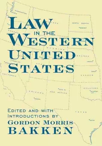 Law in the Western United States cover