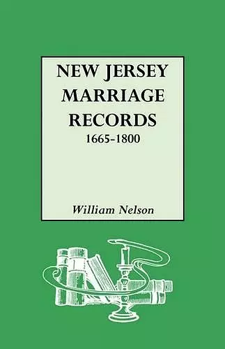 New Jersey Marriage Records, 1665-1800 cover