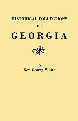 Historical Collections of Georgia cover