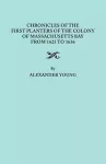 Chronicles of the First Planters of the Colony of Massachusetts Bay from 1623 to 1636 cover