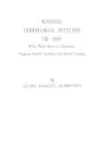 Kansas Territorial Settlers of 1860 cover