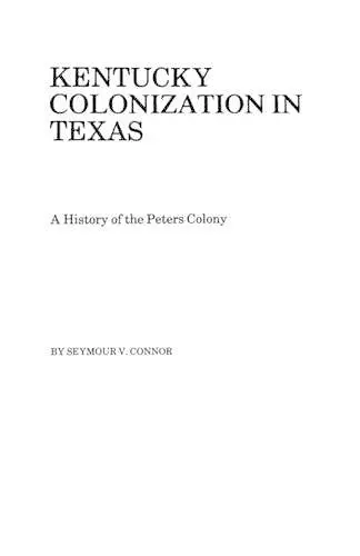 Kentucky Colonization in Texas cover