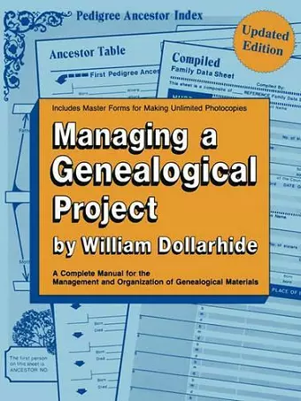 Managing a Genealogical Project cover