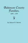 Baltimore County Families, 1659-1759 cover