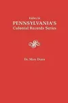 Index to Pennsylvania's Colonial Records Series cover