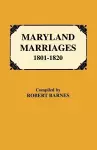 Maryland Marriages 1801-1820 cover