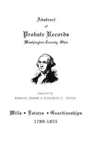 Abstract of Probate Records, Washington County, Ohio cover