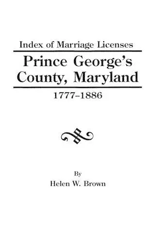 Index Pr.George's Co.MD 1777-1886 cover