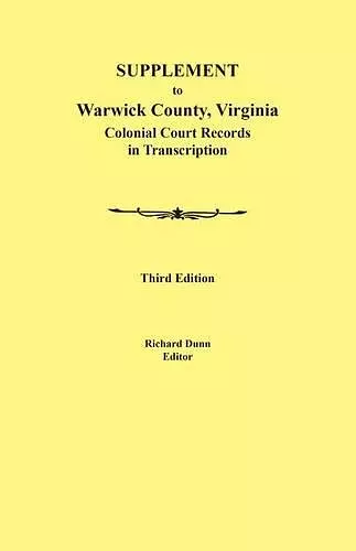 Supplement to Warwick County, Virginia cover