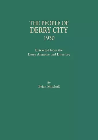 The People of Derry City, 1930 cover
