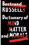 Dictionary of Mind Matter and Morals cover
