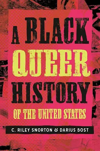 A Black Queer History of the United States cover