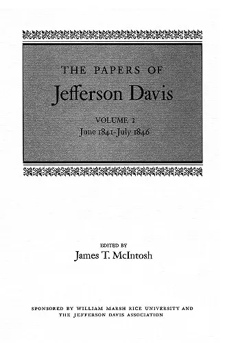 The Papers of Jefferson Davis cover