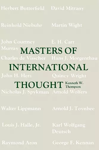 Masters of International Thought cover