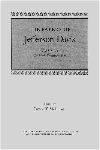 The Papers of Jefferson Davis cover