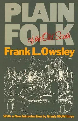 Plain Folk of the Old South cover
