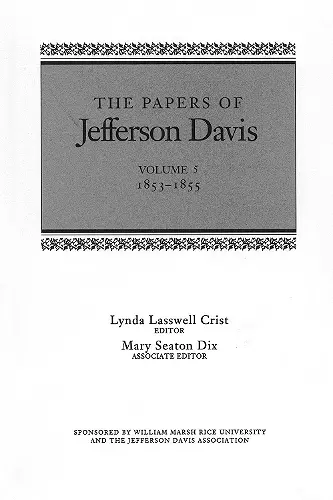 The Papers of Jefferson Davis cover