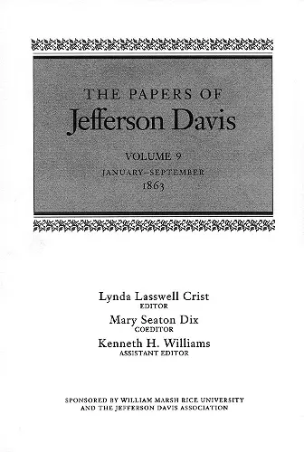 The Papers of Jefferson Davis cover