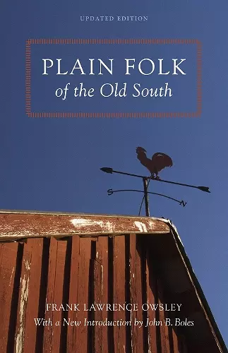 Plain Folk of the Old South cover