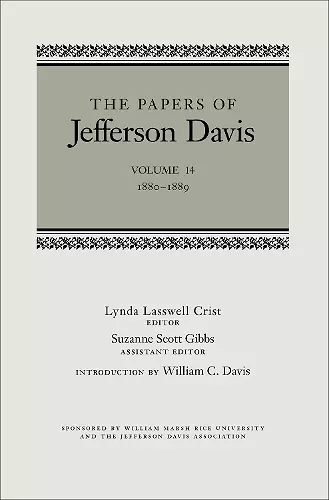 The Papers of Jefferson Davis cover