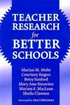 Teacher Research for Better Schools cover