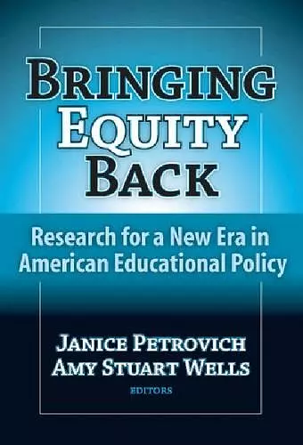 Bringing Equity Back cover