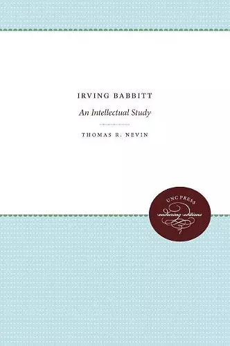 Irving Babbitt cover