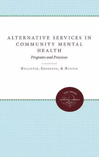 Alternative Services in Community Mental Health cover