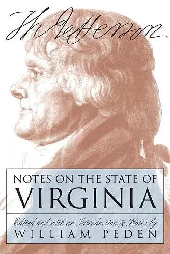 Notes on the State of Virginia cover