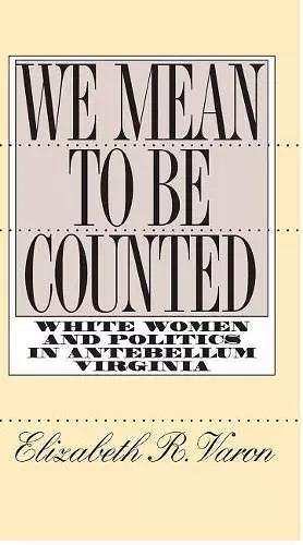 We Mean to Be Counted cover