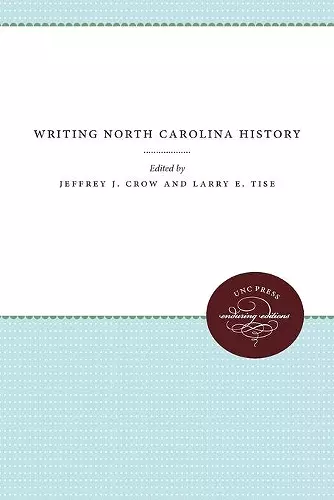 Writing North Carolina History cover