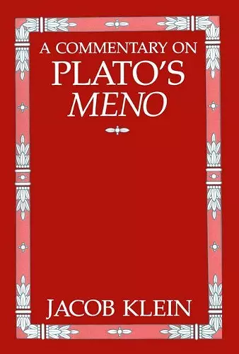 A Commentary on Plato's Meno cover