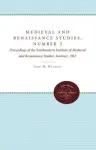 Medieval and Renaissance Studies, Number 3 cover