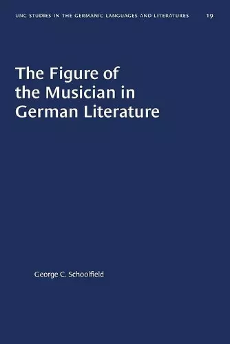 The Figure of the Musician in German Literature cover